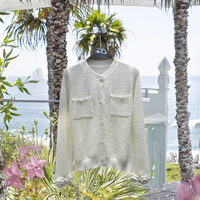 Nouveau pull léger et respirant pour femme, fait main, ajouré, à motif floral au crochet, idéal pour l'automne et l'hiver