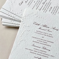 Ensemble de cartes d'invitation de mariage personnalisées de haute qualité, imperméables, écologiques, avec gaufrage 3D et dorure à chaud BOPP/PVC