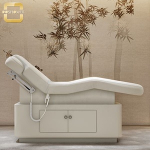 Cama de Masaje Moderna de Color Madera Oscura para Spa, Hotel y Clínica, con Respaldo de Cuero PU, Masaje de Pies, 4 Motores, Certificación CE - Product Image 5