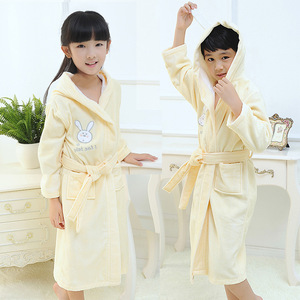 <span class=keywords><strong>Peignoir</strong></span> épais à capuche à motif uni pour enfants, garçons, filles, bébés, pour la natation, le <span class=keywords><strong>bain</strong></span>, l'hiver - Product Image 5