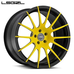 LSCZL Wheel Cars Sport forgiato in lega di alluminio ad alta resistenza forgiato mozzo ruota ruote Ray con garanzia Maker 16-24 pollici