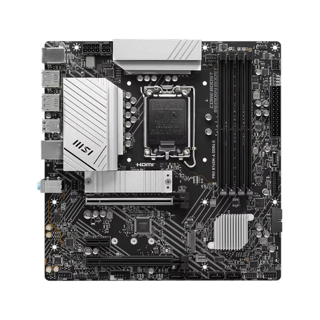 PRO B760M-A DDR4 II Motherboard Supports I9-14900KF I7-13790K I5-13600 CPU 5333MHz DDR4 128GB LGA 1700 Motherboard