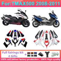 Nouveau kit de carénages ABS JP pour moto, compatible avec YAMAHA TMAX500 TMAX 500 2008 2009 2010 2011 08 09 10 11, kit de carénage complet, carrosserie