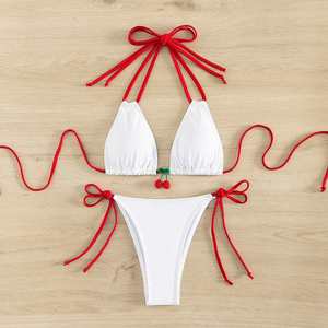 Custom Made Trendy Two-Piece Sexy Bikini with Skirt for Beach <strong>Lovers</strong> - Product Image 4