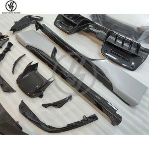 Kit carrosserie en fibre de carbone sèche, lèvre avant, aileron arrière, diffuseur arrière, jupes latérales pour Ferrari SF90, style OEM, pièces automobiles - Product Image 2