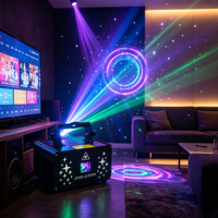 Potente Proyector de Estrellas Animado Rojo y Verde, Luz Láser con Efecto de Universo y Galaxia, Control Remoto DMX, Solución de Iluminación para Bodas y Eventos