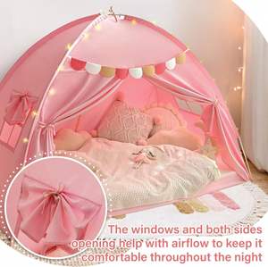 Cama litera portátil de fácil montaje con espacio privado, tiendas de campaña opacas para dormir para niñas, tamaño doble - Product Image 3