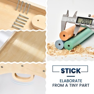 Structure de jeu d'escalade en bois Montessori CZFIT Arc-en-ciel pour enfants, avec échelle, balançoire et toboggan, pour l'intérieur - Product Image 6