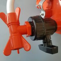 Vanne régulatrice de pression pour cage à poules RS-64/65, régulateur de pression pour ligne d'eau avicole avec un tuyau