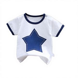 Nuevo Conjunto de Verano Informal de Algodón de Manga Corta para Niños, Traje de Dos Piezas con Dibujos Animados para Niños y Niñas - Product Image 3