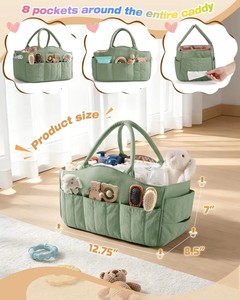 Sac de rangement pour couches personnalisé en gros avec compartiments, sac de rangement durable pour couches de bébé pour les voyages et les pique-niques - Product Image 3
