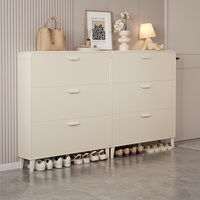 Meuble à chaussures de style crème, nouveau design, pour le couloir, unité de rangement complète pour l'entrée de la maison, étagère à chaussures la plus vendue