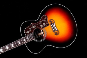 Khuyến mãi nóng: Guitar acoustic 42 inch SJ-200, toàn gỗ nguyên tấm, mặt đàn gỗ thông nguyên tấm và lưng đàn gỗ hồng sắc nguyên tấm, sản xuất tại Trung Quốc - Product Image 2