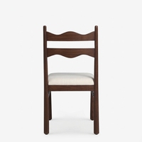 Ensemble de table à manger contemporaine avec 6 chaises en chêne massif pour la maison et la cuisine