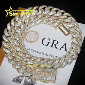 เครื่องประดับแร็ปเปอร์ชุบทอง18K 15มม. ตัวเ<span class=keywords><strong>ชื่อ</strong></span>มต่อตามสั่งเครื่องประดับแร็ปเปอร์คุณภาพสูงเครื่องประดับรูปพระจันทร์เครื่องประดับไมอามี่คิวบาลิงก์ - Product Image 6