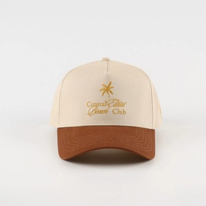 Casquettes de baseball structurées imperméables à deux tons avec boucle métallique, broderie plate personnalisée par le fabricant, 5 panneaux, pour le sport - Product Image 2