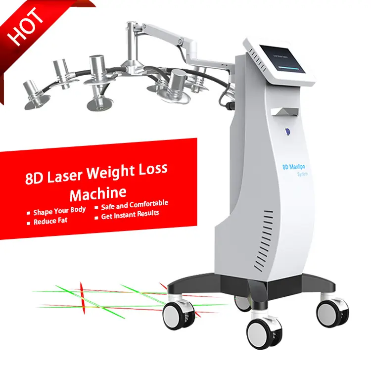 8D Laser Slimming Emerald Laser Fat Removal 100mw 532nm Green Laser Pointer Fat Burn Infrared Massager For Belly
