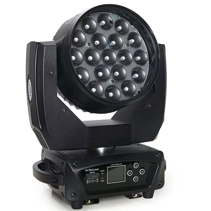 Hot Sale Led 19*15W Rgbw 4in1 Beam Wash Zoom Moving Head Wash 19X15 Podiumlicht Voor Podium Nachtclub Theater