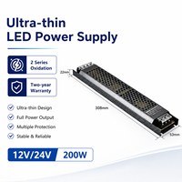 Alimentation LED ultra-mince multi-protection ignifuge 12V 100W AC-DC à sortie unique pour l'industrie des panneaux LED
