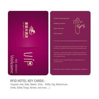 Carte RFID personnalisée avec impression, 13,56 MHz, carte-clé d'hôtel en PVC, cartes-clés d'hôtel KABA