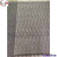 Tissu satiné léger et luxueux Lisami Hand Beans Ripstop, design tendance, grandes cristaux, grandes paillettes en filet, pierres collées