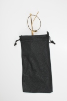 Pochette en microfibre personnalisée avec logo imprimé, cordon de serrage, pour le rangement des lunettes, pochette protectrice souple pour bijoux et petits accessoires