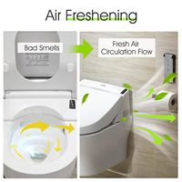 Remplacement pour le filtre à air désodorisant pour toilettes Toto THU6474/THU6072, cadre en plastique et charbon
