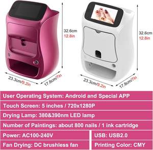 Equipo de Diseño de Uñas, Suministros Eléctricos para Salón, Herramientas, Impresora de Uñas 3D, Máquina para Pintar y Decorar Uñas - Product Image 5