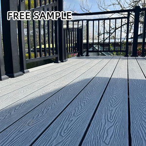 Mẫu miễn phí truyền thống ngoài trời WPC thành phần decking không thấm nước Gỗ Tếch Board decking cho vườn cảnh quan hồ bơi - Product Image 3