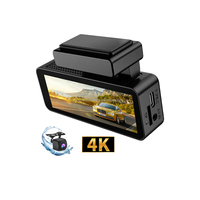 Cámara de Coche Dual OEM ODM, DVR 4K WiFi, Cámara Delantera y Trasera 4K+1080P para Automóviles