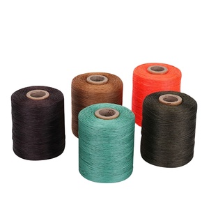 Hilo de coser de poliéster 0,8mm 150D de alta tenacidad teñido en stock recubierto de cera 100% ecológico para pulseras DIY - Product Image 1