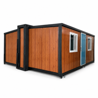 Cabine préfabriquée portable en conteneur, maison modulaire en kit pour bureau de jardin et hébergement sur chantier