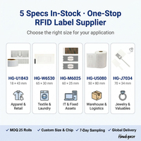 Etiqueta RFID UHF para Parabrisas, Código de Barras, Bajo Costo, Etiquetas Adhesivas RFID UHF para Joyería, Etiquetas RFID UHF para Ropa