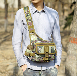 DFB1008 Sac bandoulière tactique d'extérieur multifonctionnel grande capacité en nylon imperméable camouflage pour voyage - Product Image 5