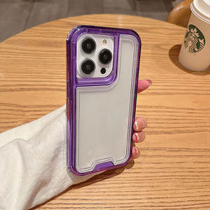 3 1 coque de téléphone antichoc en TPU souple pour <span class=keywords><strong>Xiaomi</strong></span> 11T <span class=keywords><strong>Redmi</strong></span> <span class=keywords><strong>Note</strong></span> 12 4G 9A 11A 10A 12C nouvelle coque de téléphone portable transparente colorée - Product Image 2