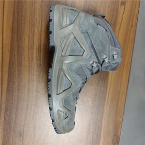 TSB07 Dark Grey Outdoor Ranger High Quality <b>Hiking</b> Camping Cosplay Heavy Duty Suede Tactical Short Shoes Ankle <b>Boots</b> - Product Image 1
