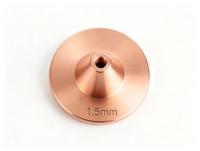 Buse laser en cuivre monocouche de 1,0 mm D32 M14 pour machine de découpe laser haute puissance, accessoires de découpe laser à fibre