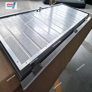 Porte battante industrielle en acier, porte de <span class=keywords><strong>garage</strong></span> sur mesure, porte battante industrielle <span class=keywords><strong>avec</strong></span> porte à battants - Product Image 2