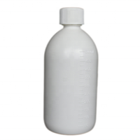 Bouteille en HDPE de 500 ml pour médicaments liquides oraux, sirop contre la toux |   Usine GMP, conteneur de grande capacité de haute qualité |    Couleur et logo personnalisés