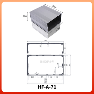 Nhôm thiết bị điện tử phụ kiện hộp dự án nhà sản xuất tùy chỉnh thông minh Bảng điều khiển khuếch đại trường hợp Thùng - Product Image 2