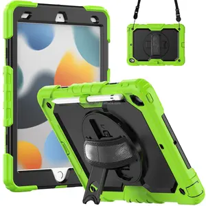 Shockproof Tablet Case For Samsung Tab A9 Case For Galaxy Tab A9 Case 8.7 Inch 2023 X115 With Built In Rotation Kickstand Hand