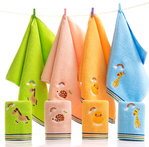 En gros personnalisé 100% coton absorbant visage <span class=keywords><strong>serviette</strong></span> petite 100% coton mignon brodé <span class=keywords><strong>serviette</strong></span> dessin animé bébé <span class=keywords><strong>serviette</strong></span> enfant - Product Image 5