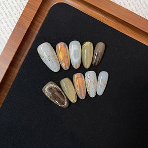 <span class=keywords><strong>Uñas</strong></span> Acrílicas Laisense Estilo Ins, <span class=keywords><strong>Diferentes</strong></span> Formas, Hechas a Mano, <span class=keywords><strong>de</strong></span> Lujo, Calidad <span class=keywords><strong>de</strong></span> Salón, con Patrones <span class=keywords><strong>de</strong></span> Corazones, 10 Piezas - Product Image 4