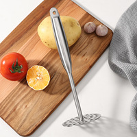 Écrase-pommes manuel en acier inoxydable 304 pour purée de pommes de terre, citrouille et patate douce – Ustensile de cuisine domestique