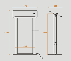 LED Chiếu Sáng Quảng Cáo Rõ Ràng Acrylic Bục PODIUM Rõ Ràng Nhựa Bục Thờ - Product Image 6