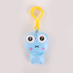 New Design Soft Cute Hand Toys TPR Frog Keychain Squishy Stress Relief Ball Toys Squeeze Stress <b>Fidget</b> Toy - Product Image 5