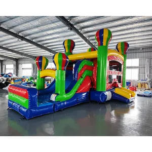 การออกแบบที่สวยงามสวนสนุกบ้านตีกลับปราสาทเด็กสไลด์ตีกลับทําให้พอง - Product Image 3