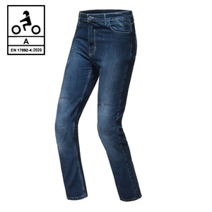Jean moto certifié CE Carbide TORIN avec fibre aramide bleu clair 30 - Product Image 1