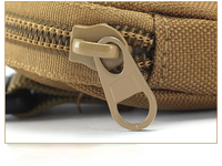 Vente en gros de sac de ceinture tactique de plein air à fermeture éclair mini porte-monnaie Oxford sac étanche pour casque d'écoute petit portefeuille porte-clés