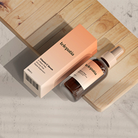 Boîte d'emballage personnalisée en carton à extrémités pliées pour le stockage et la vente au détail d'huiles pour la peau et de produits de beauté faciale